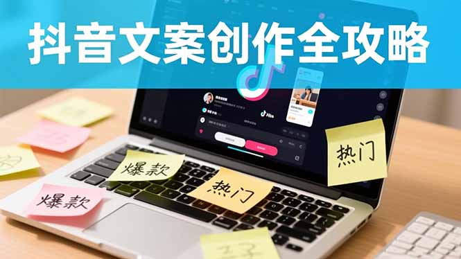 抖音文案创作全攻略:爆款标题九大绝招,100个模版直接套用,月入过万不是梦-摇钱树